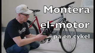 Montera elmotor på en cykel [upl. by Gottuard]