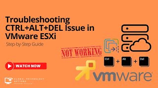 Troubleshooting CTRLALTDEL Issue in VMware ESXi  StepbyStep Guide techtutorial sysadmin [upl. by Meil]