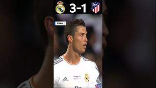 Atletico Madrid vs Real Madrid UCL Final 2014 Highlights football shorts cr7 trending [upl. by Acimehs]