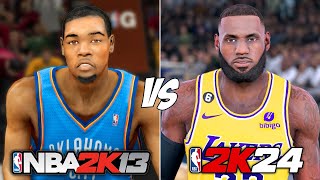 LeBron James vs Kevin Durant In Every NBA 2K [upl. by Bonn776]