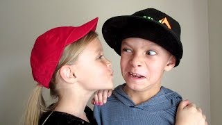 KIDS HILARIOUS REACTION TO GIRLS TRYING TO KISS HIM [upl. by Aliban]