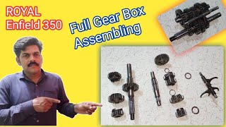 Royal Enfield Classic 350 Gear Box Assembling Full Details  Bullet Gear Box Fitting [upl. by Lidstone114]