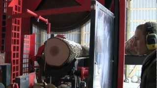 Firewood Processor with Homemade Tumbler [upl. by Harret]