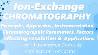 Ion exchange chromatography easy notes  Modern Pharmaceutical Analytical Techniques mpharm bpharm [upl. by Ahsilaf]