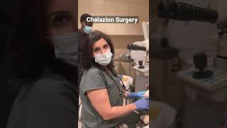 Chalazion excision to get rid of the annoying red bump on the eyelid aka Stye short chalazion [upl. by Ecnatsnok33]