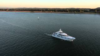 Ocean Alexander 120 cruising the Columbia River on her way to Florida [upl. by Awad]