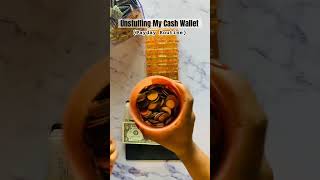 BiWeekly Payday Routine Unstuffing my Cash Wallet cashbudgeter moneysavingtips moneymanagement [upl. by Varin]