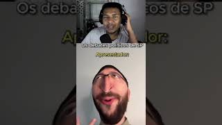 REACT  OS DEBATES POLÍTICOS DE SP  Diogo Matheus react humor shorts [upl. by Aikemehs]