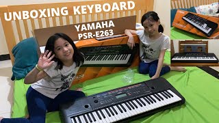 Yamaha PSRE263  Unboxing  Keyboard [upl. by Armil226]