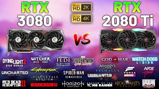 20 Games on RTX 3080 vs RTX 2080 Ti in 2023  1440p amp 4K [upl. by Brenna]