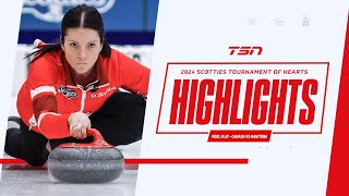 2024 SCOTTIES TOURNAMENT OF HEARTS HIGHLIGHTS Pool Play  Canada vs Manitoba [upl. by Barnard]