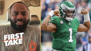 FIRST TAKE  quotNo one can STOP Hurts from going to Super Bowlquot  Fletcher Cox on Eagles CRUSH Cowboys [upl. by Nelson]