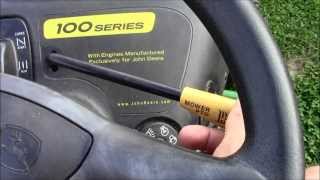 How to Start a John Deere 100 Series Tractor [upl. by Wickman]