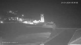 London Weather LIVE  View of Porthleven as Storm Isha hits [upl. by Ritchie]