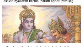 Bhagavad Gita Chapter 3  Verse 19 [upl. by Llerraf]