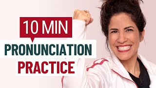 10 MIN English Pronunciation Practice [upl. by Gnouhc]