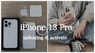 ［VLOG］iPhone 13 pro購入したので開封してアクティベートする｜auオンラインショップで購入📱 [upl. by Aynor]