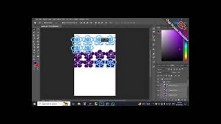 Pattern design with flower shape in adobe photoshop [upl. by Diarmuid]