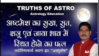 Falit Jyotish Path No 185 अष्टमेश का चतुर्थ पंचम षष्ठ एवं सप्तम में स्थित होने का फल [upl. by Watt]