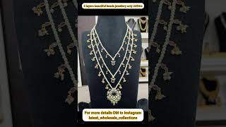 3 layers beautiful beads jewellery only 2450rs jewellery 3lines 3layersbeadsbeautifultrending [upl. by Arinayed]