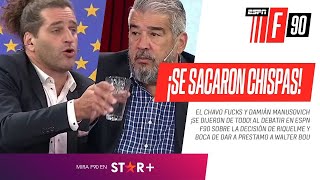 ¡SE SACARON CHISPAS Manusovich el Chavo y EL DEBATE DEL AÑO sobre Riquelme Boca y ¡BOU [upl. by Ansev737]