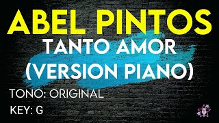 Abel Pintos  Tanto Amor Versión Piano  Karaoke Instrumental [upl. by Maible]