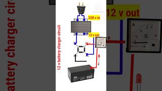 12 volt battery charger circuit  bike battery charge  battery chargerelectric circuit short [upl. by Ilrak120]