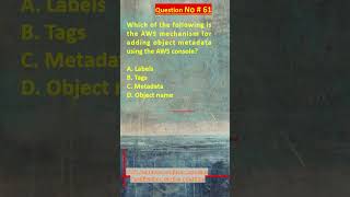 AWS Solutions Architect Associate Certification Practice Questions  Question No 61 aws shorts [upl. by Briggs]