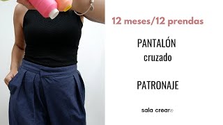 RETO Pantalón con pinzascruce y bolsillo como hacer el patrón [upl. by Nets]