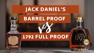 The Highest Proof amp HIGHEST VALUE Bourbons  Jack Daniels Barrel Proof vs 1792 Full Proof BLIND [upl. by Ahtennek]