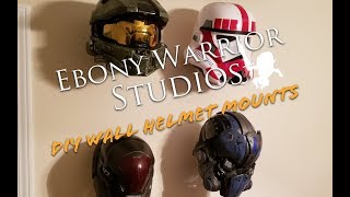 Ebony Warrior Studios DIY Helmet Wall Mount [upl. by Mahon]