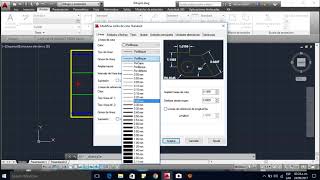 autocad acotacion cambiar colores y grosores de linea [upl. by Ahtekal594]