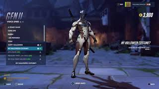 Overwatch XBOX ONE  Genjis Happy Halloween Halloween Voice line [upl. by Lars723]