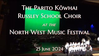 Te Parito Kowhai Russley School Choir at the North West Music Festival 2024 [upl. by Sitelc]