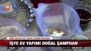 Doğal şampuan nasıl yapılır  atv Ana Haber [upl. by Llabmik]