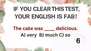 If you clear this English Grammar Test your English is fab challenge 1 [upl. by Ihcego]