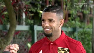 Bruno Peres do São Paulo fala sobre o Guarani Libertadores e críticas [upl. by Seafowl284]