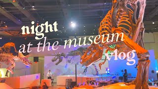 a night at the museum 🦖 houston vlog [upl. by Adnarem]