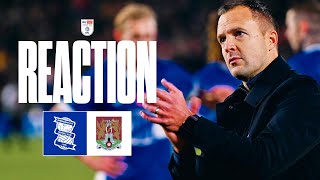 REACTION  Chris Davies  Birmingham City 11 Northampton Town  Sky Bet League One [upl. by Shirleen]