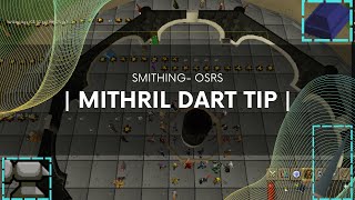 Mithril dart tip  Smithing  OSRS [upl. by Januisz]