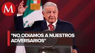 Por increpación de Lilly Téllez a Jesús Ramírez AMLO pide no violencia verbal ni física [upl. by Aigil]