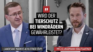 Krautgartner vs Achleitner Spannende Debatte um Windpark Kobernaußerwald [upl. by Tristas1]