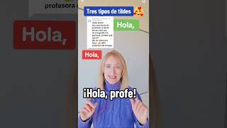 TRES TIPOS de TILDES ortografía morfología EBAU selectividad spanishteacher [upl. by Sneve]