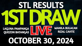 Stl Result Today 1st draw October 30 2024 STL Batangas Live [upl. by Gordon]