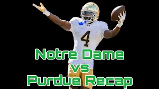 Notre Dame blows out Purdue 667 [upl. by Mazurek]