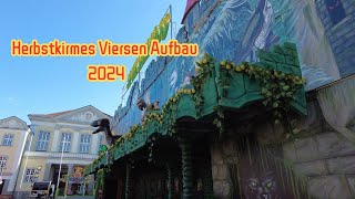 Herbstkirmes Viersen Aufbau 2024Viersen Walk [upl. by Belda]