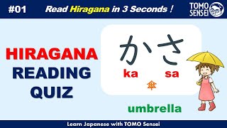 Learn Basic Japanese Words in Hiragana 01 Japanese Reading Practice for Beginners [upl. by Ettelegna]