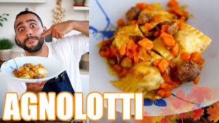 Agnolotti di carne con ZUCCA e FUNGHI🎃 [upl. by Newkirk679]