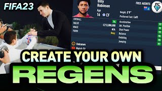 FIFA 23 CREATE YOUR OWN REGENS [upl. by Quiteria]