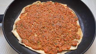 EVDE TAVADA LAHMACUN NASIL YAPILIR  En kolay ve lezzetli lahmacun tarifi 💯 Hamurişi Tarifleri [upl. by Joo744]